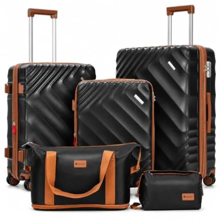 5-Piece Hard Shell Expandable  - огляд і ціна Expandable Hard Shell Luggage Set