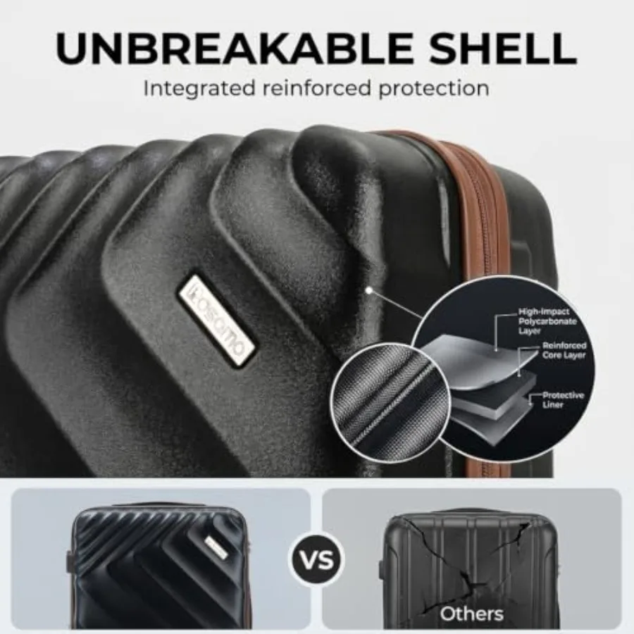5-Piece Hard Shell Expandable  - огляд і ціна Expandable Hard Shell Luggage Set