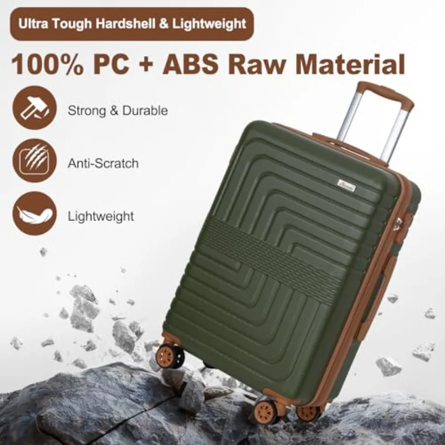 3-Piece Expandable Luggage Set - огляд і ціна Expandable Hard Shell Luggage Set