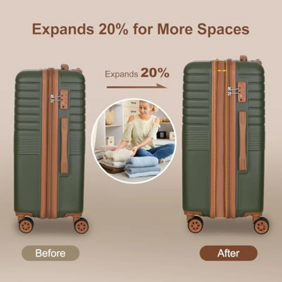 3-Piece Expandable Luggage Set - огляд і ціна Expandable Hard Shell Luggage Set