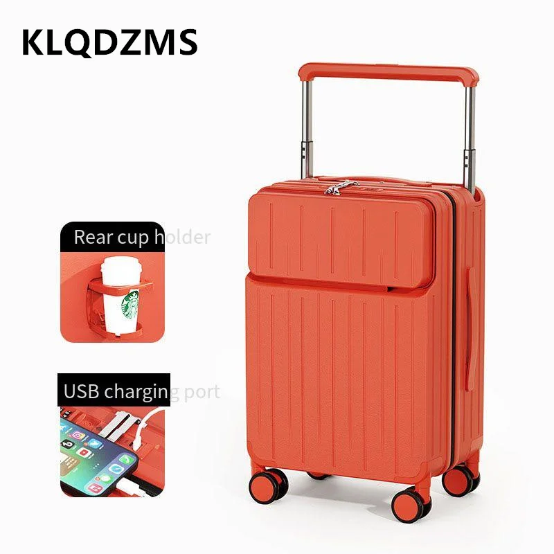KLQDZMS Front Opening Suitcase - огляд і ціна Front Opening Laptop Luggage 24 Inch