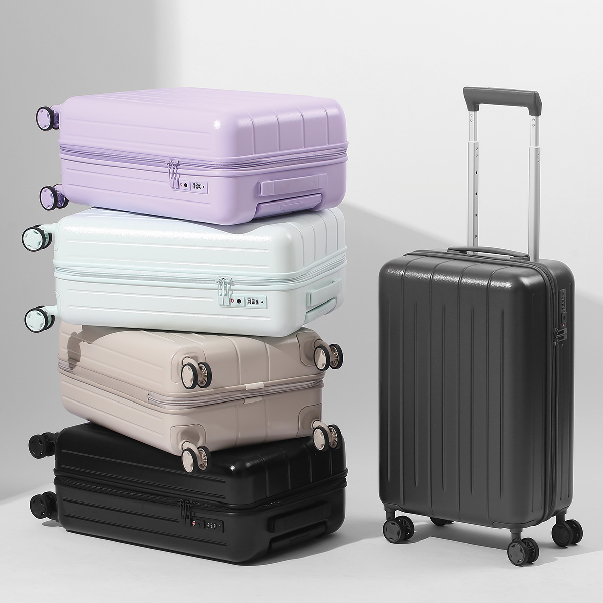 20 Inch PC Hard Shell Luggage  - огляд і ціна Spinner Wheel Rolling Suitcase 20 Inch