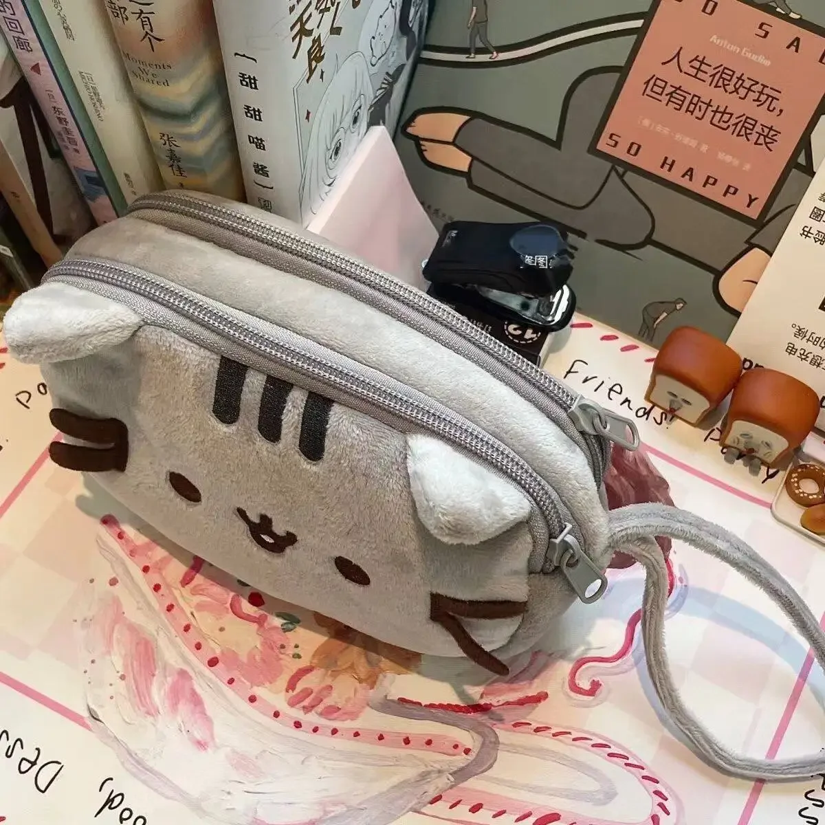 Kawaii Pusheen Fat Cat Cartoon - огляд і ціна Cosmetic Bags