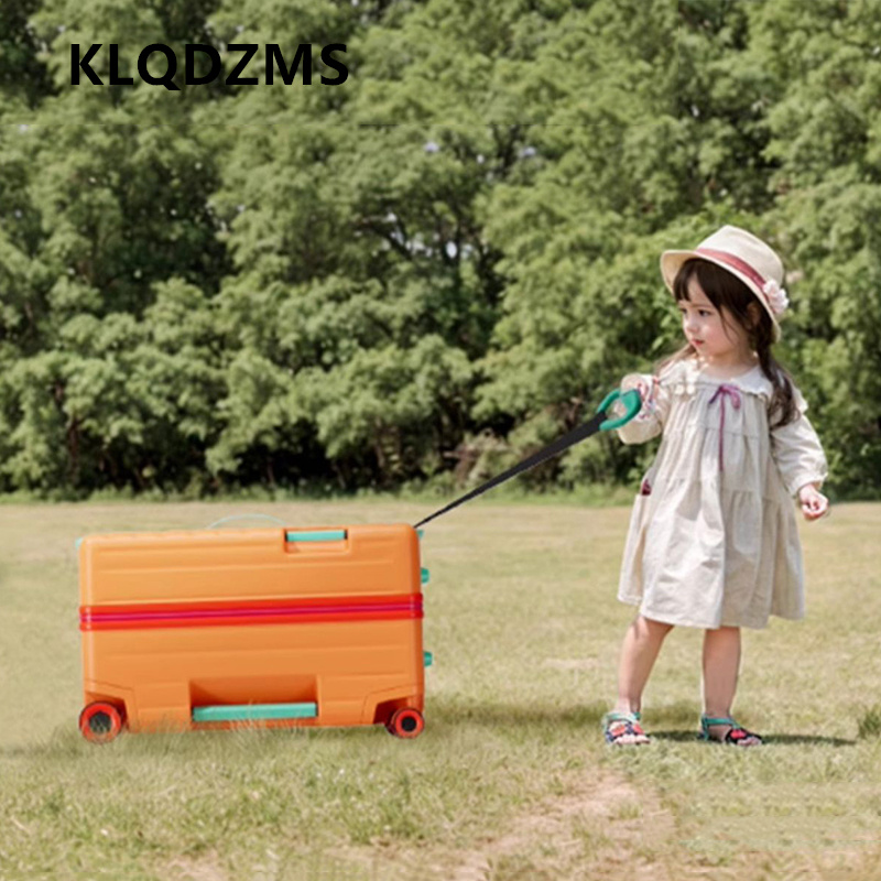 KLQDZMS Sitting and Riding Lug - огляд і ціна Spinner Wheel Rolling Suitcase 20 Inch