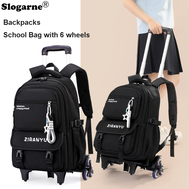 Students Trolley Backpack Kids - огляд і ціна Foldable Rolling Luggage Bag