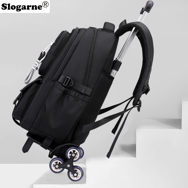 Students Trolley Backpack Kids - огляд і ціна Foldable Rolling Luggage Bag