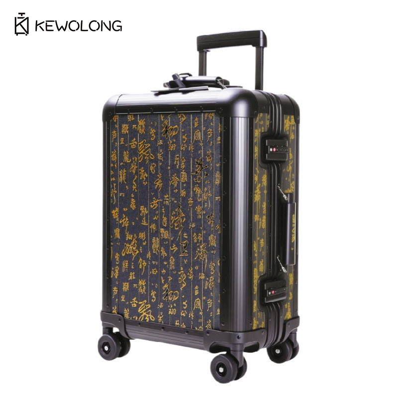 Full Aluminum Magnesium Alloy  - огляд і ціна Spinner Wheel Rolling Suitcase 20 Inch