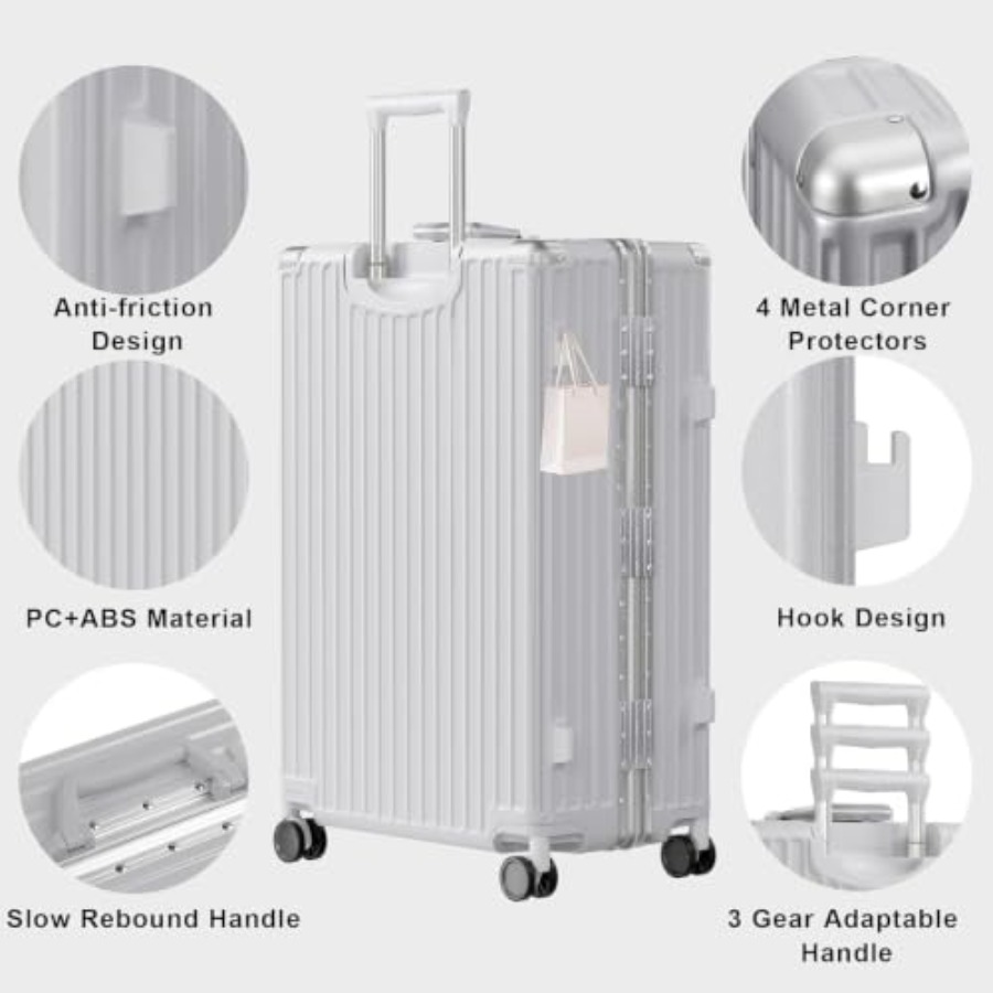 Luggage Sets 2 Pcs Aluminum Fr - огляд і ціна Aluminum Frame Carry On Luggage