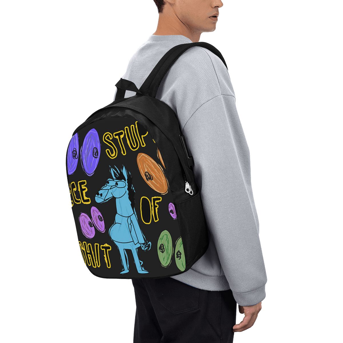 Cartoon Bojack Horseman Stupid - огляд і ціна Travel Bags